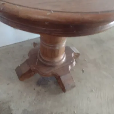 Empire Design Solid Wood Coffee Table and Round Pedestal Side Table (See all Pictures)