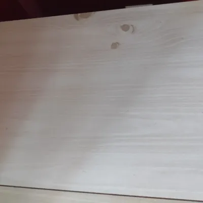 Knotty Pine Double Drawer Bedside Dresser