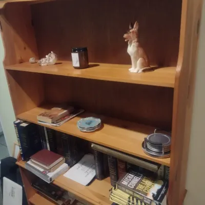 Solid Wood Mult Shelf Bookcase (No Contents)