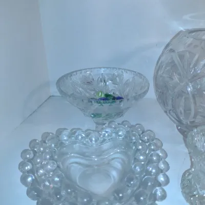 Collection of Glass/Crystal Bowls and Home Decor
