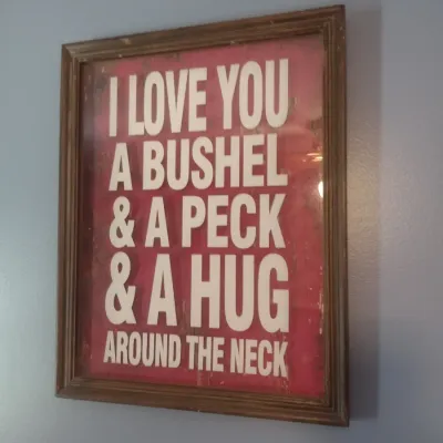 Framed Shadow Box Sign