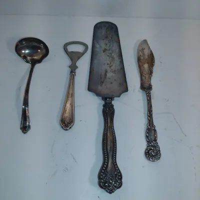Sterling Silver Utensils- Ladle and Butter Spreader Approx Total Weight 57 Grams (#6)