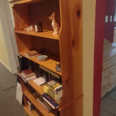 Solid Wood Mult Shelf Bookcase (No Contents)