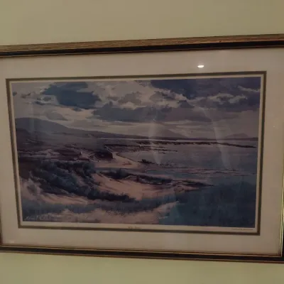 Framed Numbered and Signed Print 'White Strand' by Edmund Sullivan