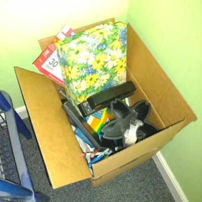 Storage/Organization Bins and Office Supplies