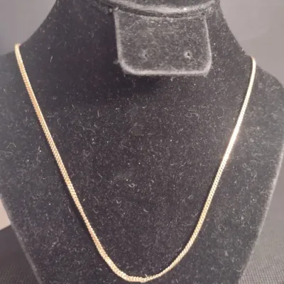 14 Karat Yellow Gold Necklace- Approx 4.6 Grams Total Weight, 21" Long (#22)