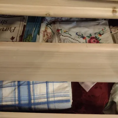 Collection of Table Linens, Linen Kitchen Towels, and Vintage Embroidered Linens