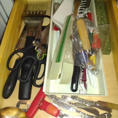 Collection of Kitchen Ware- Glassware, Small Appliances, Bakeware, Cutlery, etc.
