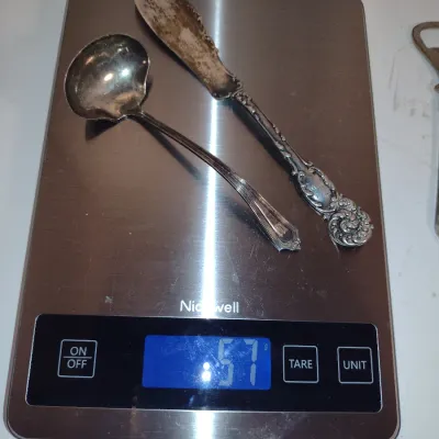 Sterling Silver Utensils- Ladle and Butter Spreader Approx Total Weight 57 Grams (#6)