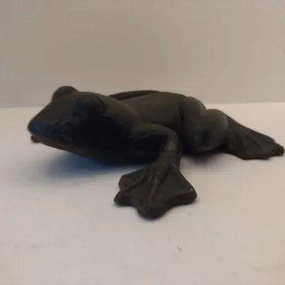 Cast Iron Frog Indoor/Outdoor Decor- Approx 7 1/2" Wide