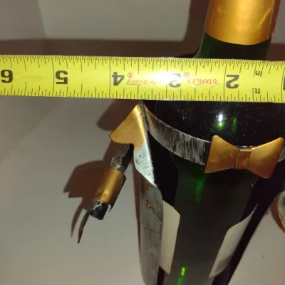 Whimsical Metal Wine Bottle Holder