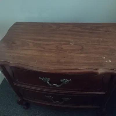Pair of Matching Bassett Double Drawer Bedside Dressers