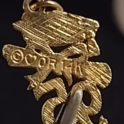 14 Karat Yellow Gold Pendant- Approx 0.5 Grams Total Weight (#24)