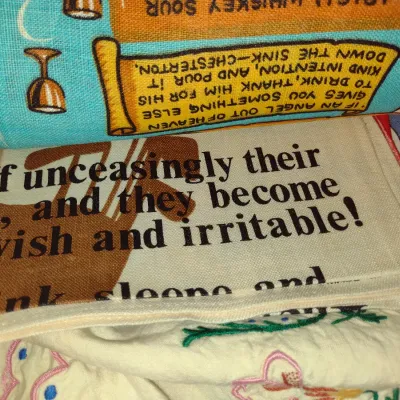Collection of Table Linens, Linen Kitchen Towels, and Vintage Embroidered Linens