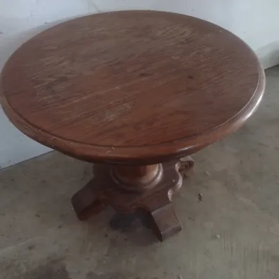 Empire Design Solid Wood Coffee Table and Round Pedestal Side Table (See all Pictures)