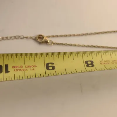 Multi-Color Tourmaline and White Zircon 18 Karat Gold Over Sterling Silver Necklace- Approx 18" Long (#10)