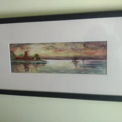 Pair of Framed Watercolor Prints