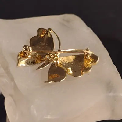 14 Karat Yellow Gold Butterfly Design Brooch- Approx 3.8 Grams Total Weight (#20)