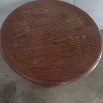 Empire Design Solid Wood Coffee Table and Round Pedestal Side Table (See all Pictures)