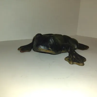 Cast Iron Frog Indoor/Outdoor Decor- Approx 7 1/2" Wide