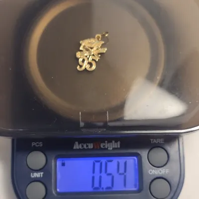 14 Karat Yellow Gold Pendant- Approx 0.5 Grams Total Weight (#24)