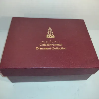 Vintage Danbury Mint Gold Christmas Ornament Collection- 12 Pieces