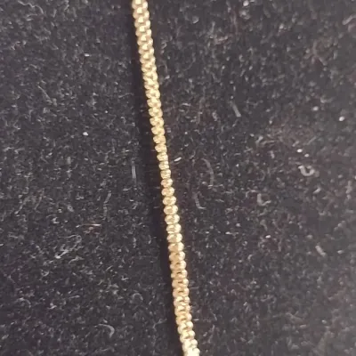14 Karat Yellow Gold Necklace- Approx 4.6 Grams Total Weight, 21" Long (#22)
