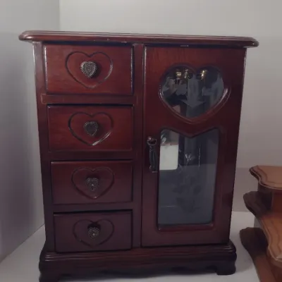 Pair of Wooden Jewelry Boxes
