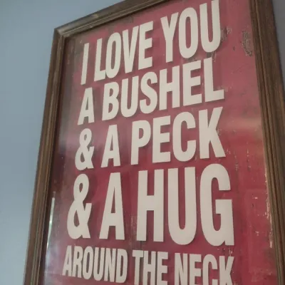 Framed Shadow Box Sign