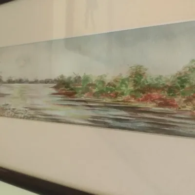 Pair of Framed Watercolor Prints