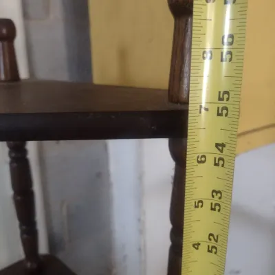 Vintage Wood Corner Etagere