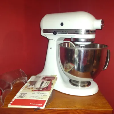 KitchenAid Artisan Stand Mixer- 325 Watt- Whisk, Paddle, Dough Hook, and Pouring Shield Included