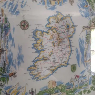 Large Framed Story Map of Ireland