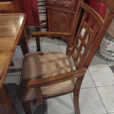 Dining Table with Six Chairs- Ashley Furniture- Approx 35 1/2" x 60" x 29 1/2" Tall