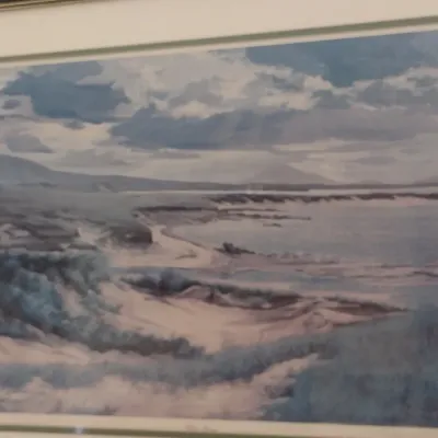 Framed Numbered and Signed Print 'White Strand' by Edmund Sullivan