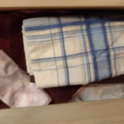 Collection of Table Linens, Linen Kitchen Towels, and Vintage Embroidered Linens
