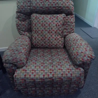 Large Upholstered Rocking Recliner