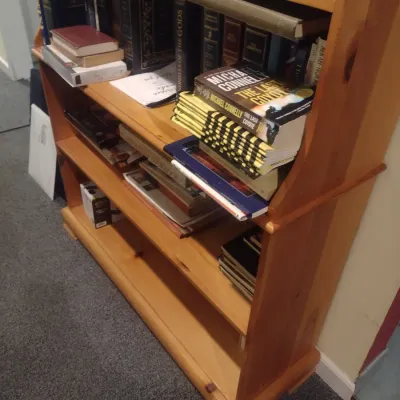 Solid Wood Mult Shelf Bookcase (No Contents)