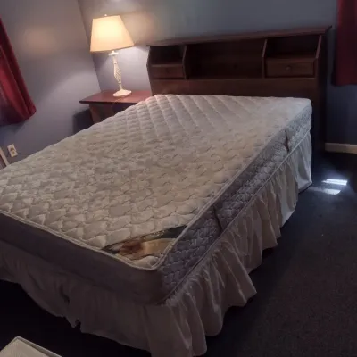 Queen/Full Bed Frame with Mattress Set