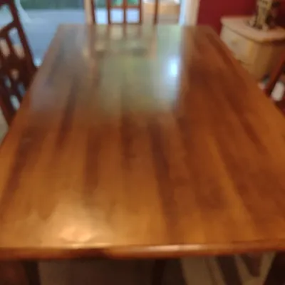 Dining Table with Six Chairs- Ashley Furniture- Approx 35 1/2" x 60" x 29 1/2" Tall