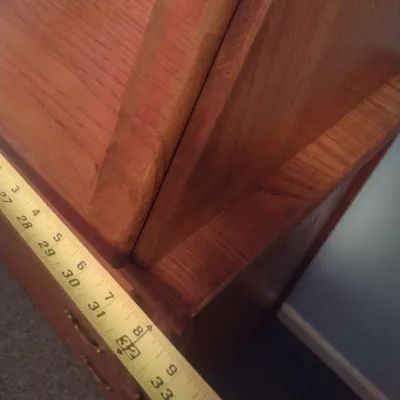 Vintage Solid Wood Drop Front Secretary