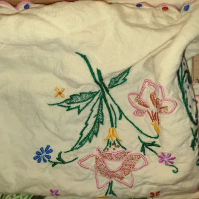 Collection of Table Linens, Linen Kitchen Towels, and Vintage Embroidered Linens