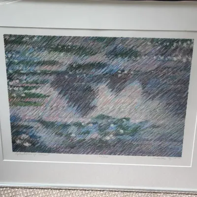 Framed “Reflections of Monet” Limited Edition Print with Certificate of Authenticity