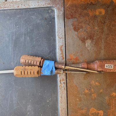 Sale Photo Thumbnail #497: Lot of 2 wood handled screwdrivers