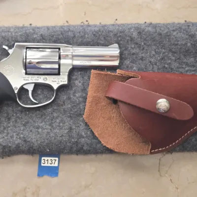 Sale Photo Thumbnail #41: This revolver is accompanied with a holster. Winning bidder of this item will be required to show
1. Valid DL with current address displayed
2. One of the following documents
a. VALID CC Permit
b. VALID HUNTING (FIREARMS) LICENSE
c. VALID FFL REGISTRATION