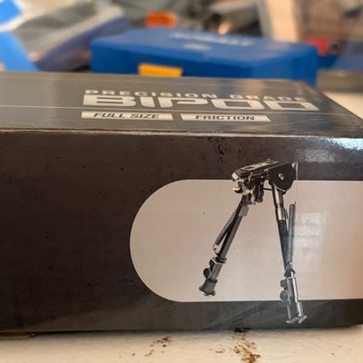 Sale Photo Thumbnail #391: This is a full size, friction, precision grade bipod by NcStar. New in original box.