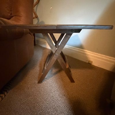 Sale Photo Thumbnail #279: Retro end table. In good working condition.
