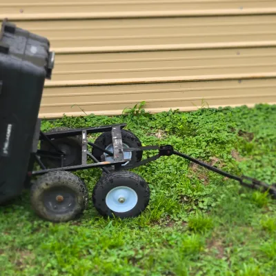 Sale Photo Thumbnail #106: Tires need replaced but this cart works well and will carry trash,  clippings,  debris around your yard or property with ease.