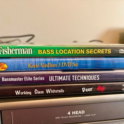 Sale Photo Thumbnail #359: Lot of 4 Hunting and fishing technique instructional videos.