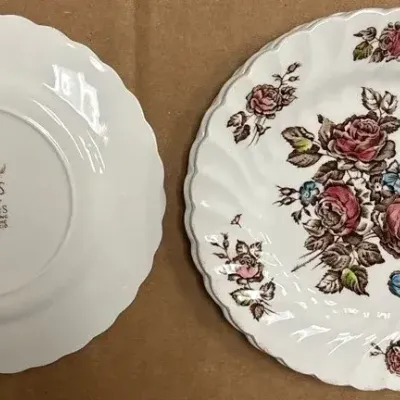 Devon Sprays Johnson Bros Saucer Dish Set